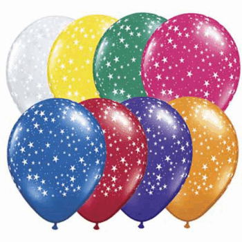 GLOBO 12" MULT IMP ESTRELLAS X12