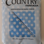 SERVILLETA TRIANG CTE LUNA BCOS X20