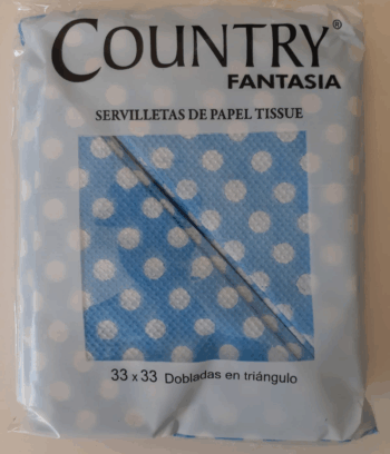 SERVILLETA TRIANG CTE LUNA BCOS X20