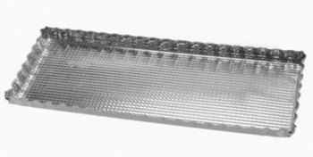 MOLDE TARTERA RECT RIZADA X1