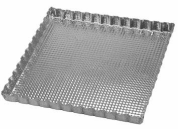 MOLDE TARTERA CUADRADA RIZADA X1