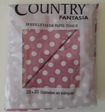 SERVILLETA TRIANG BORDO LUNA BCOS X20