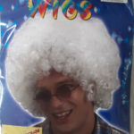 PELUCA AFRO BLANCA X1