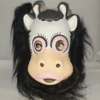 CARETA GOMA EVA VACA C/PELO X1