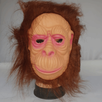 CARETA GOMA EVA MONO C/PELO X1