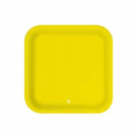 PLATO CUAD CHICO AMARILLO X8