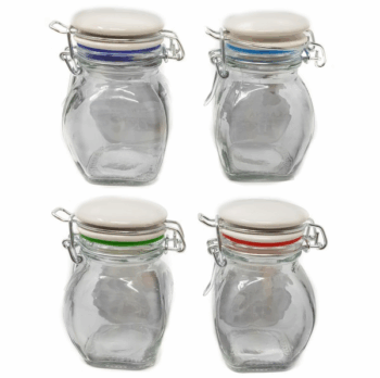 FRASCO VIDRIO C/CIERRE HERMETICO 150CC X