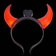 VINCHA DIABLO C/LUZ X1