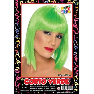 PELUCA LACIA CORTA VERDE X1