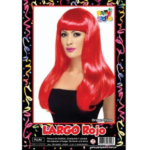 PELUCA LACIA LARGA ROJA X1