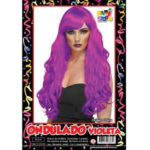 PELUCA ONDULADA VIOLETA X1