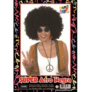 PELUCA SUPER AFRO NEGRA X1