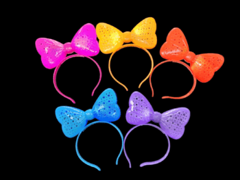 VINCHA LUZ MOÑO Y ESTRELLITAS CALADAS X1