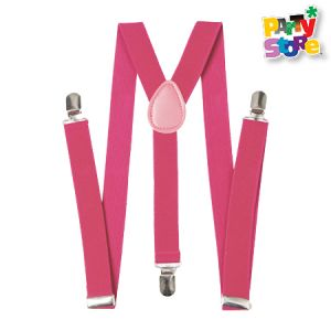 TIRADORES NEON FLUO ROSA X1