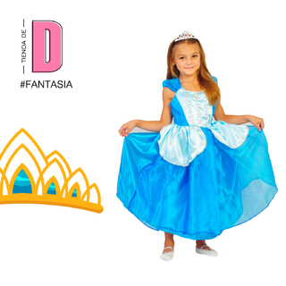 DISFRAZ PRINCESA GLAMOUR CELESTE T4 X1