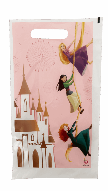 BOLSITAS PLAST PRINCESAS X10