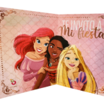 INVITACION TROQUELADA PRINCESAS X10