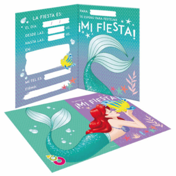 INVITACION LA SIRENITA X10