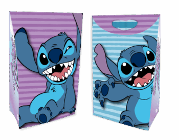 BOLSA PAPEL ESTUCHE STITCH X8