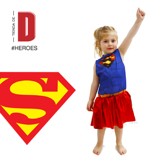 DISFRAZ SUPER CHICA T1 X1
