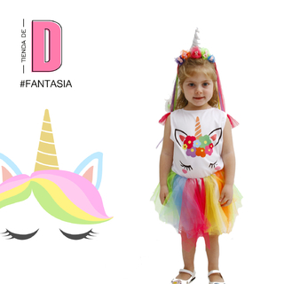 DISFRAZ UNICORNIO TALLE 2 X1