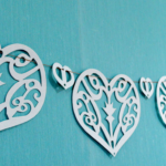 CORAZONES CALADOS EN TRIPLEX X1