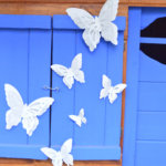 MARIPOSAS 3D DESCARTONABLES BLANCO X1