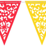 BANDERIN CALADO MULT TEXTIL X1