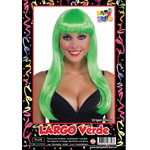 PELUCA LACIA LARGA VERDE X1
