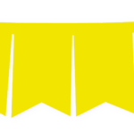 BANDERIN F/C AMARILLO FLUO X1