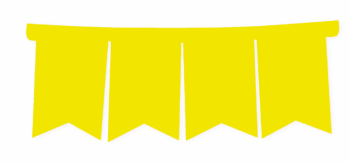 BANDERIN F/C AMARILLO FLUO X1