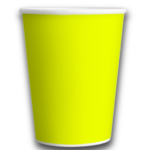 VASO POLIP AMARILLO FLUO X8