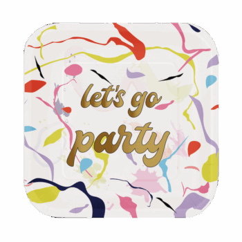 PLATO CUAD GRANDE LETS PARTY X8