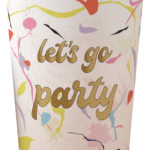 VASO POLIP LETS PARTY 12OZ X8