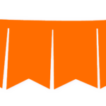 BANDERIN F/C NARANJA FLUO X1