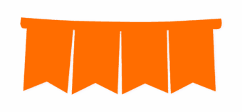 BANDERIN F/C NARANJA FLUO X1