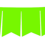 BANDERIN F/C VERDE FLUO X1