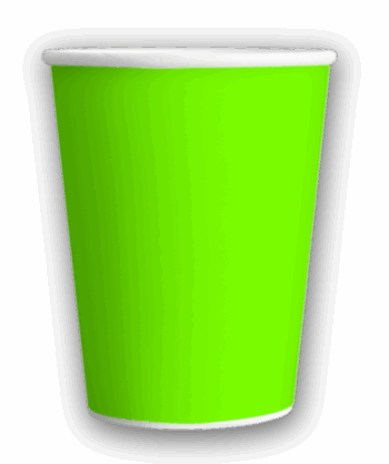 VASO POLIP VERDE FLUO X8