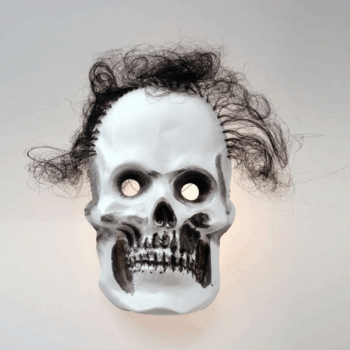 CARETA CALAVERA C/PELO GAPE X 1