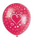 GLOBO 12" CORAZONES IMP X12
