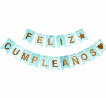 BANDERIN PATRONES AGUA MARINA X1