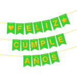 BANDERIN PLENO FLUO VERDE X1