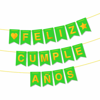 BANDERIN PLENO FLUO VERDE X1