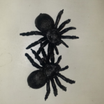 ARAÑA NEGRA GRANDE X2