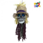 CALAVERA ESPANTAPAJAROS 60X24X24CM C/LUZ X1