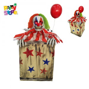 PAYASO DE FERIA C/GLOBO 80X37X43CM LUZ/SON/MOV X1