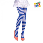 MEDIAS BUCANERAS RAYADAS AZUL Y BLANCA X2