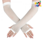 GUANTE RED LARGOS BLANCO X2