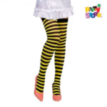 MEDIAS BUCANERAS RAYADAS AMARILLAS Y NEGRAS X2