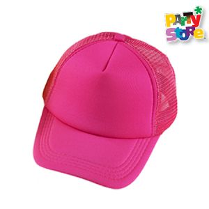 GORRA FLUO C/VICERA ROSA X1